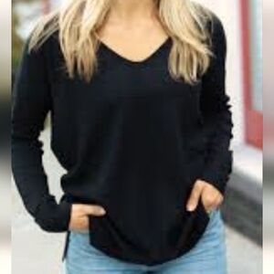 Be  Inspired V- Neck fleece sweater